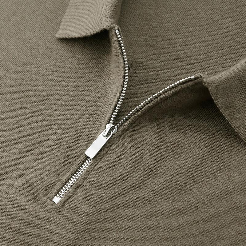 Shanshan Men's Heavyweight Warm Polo Sweater