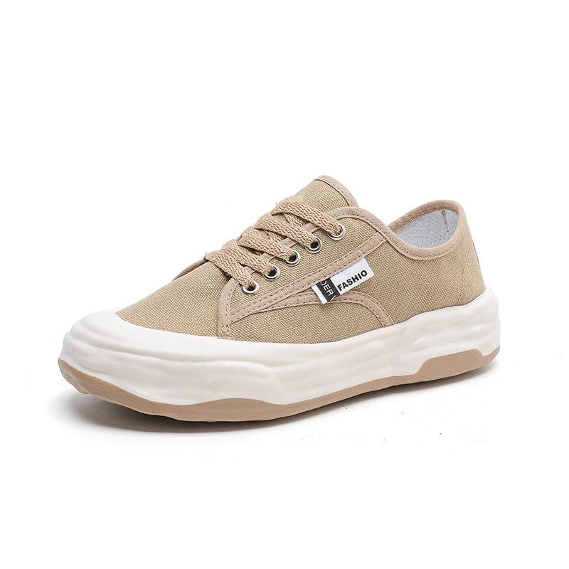 Women's Shoes New Fashionable Korean Version of Breathable Canvas Shoes for Female Students Casual Mesh Trendy Street Clapper Shoes