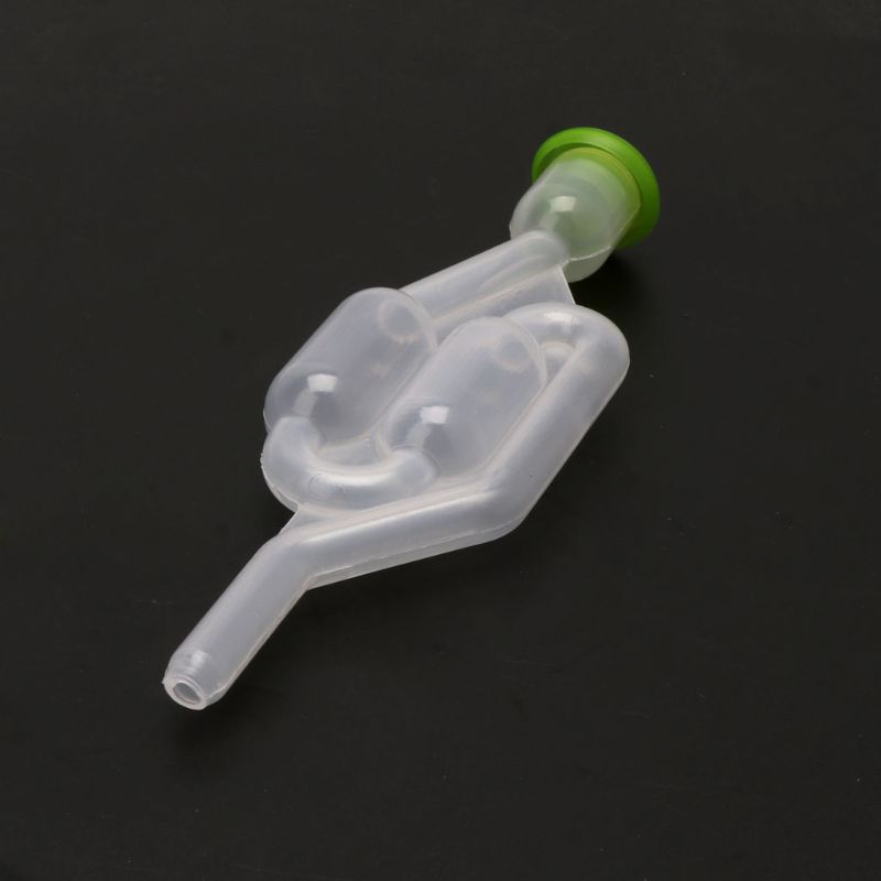 5 Pieces S-Shape Air Lock Twin Bubble Plastic Airlocks Homebrew Fermentation Wine for Valve Reusable Beer Making Tool