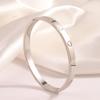 Starry Sky Silver Titanium Steel Bracelet for Women - High-End, Versatile, Full Diamond, Non-Fading Fashion Accessory