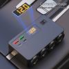 Automotive Power Adapter With Voltage Display 12V 24V Input Fast Charging USB Ports Overheat Protection For Cars Trucks