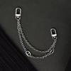 Double Layers Bag Chain Metal Bag Strap with Buckles Retro Purse Chain Charms for Shoulder Crossbody Bag Decoration