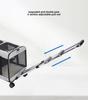 Double-Layer Pet Travel Trolley: Large Capacity, Breathable, Detachable, Handheld & Shoulder Bag for Cats