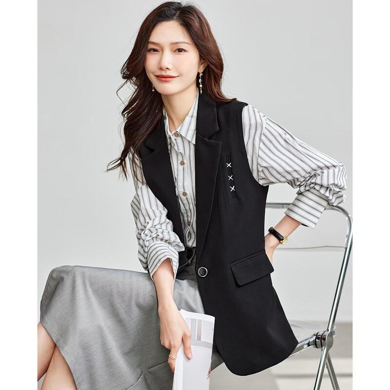 TERRE BLEUE Women's Stylish Suit Vest