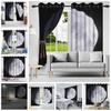 2pcsCustomizable Image Text Window Curtain Modern Nordic Bedroom Living Room Decor Blackout Polyester Fabric Curtains