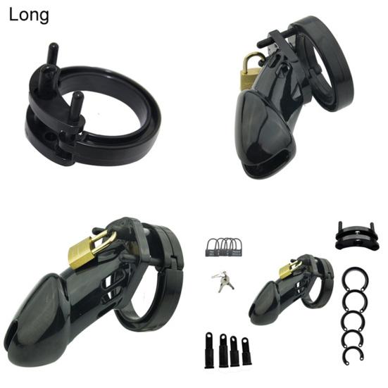 Silicone Male Penis Chastity Device Chastity Cage Lock Flirting Sex Toy SM Prop