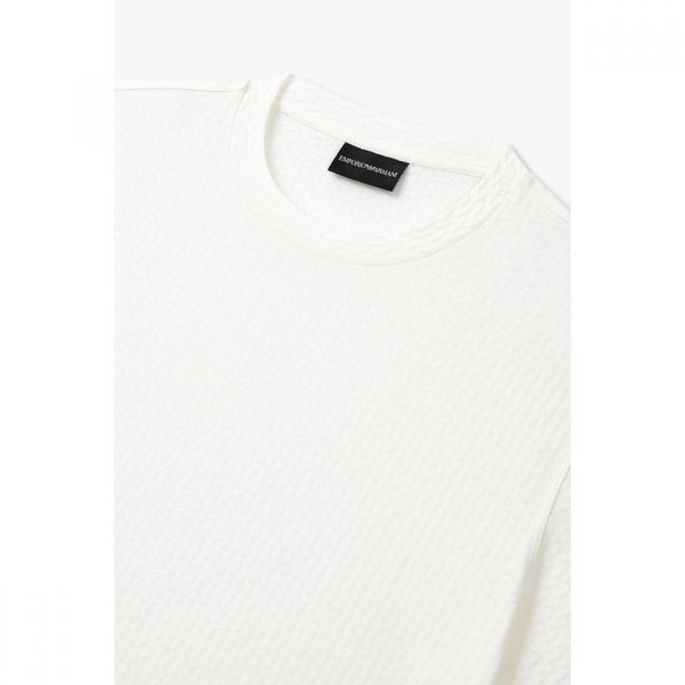 Emporio Armani Men S Jacquard PaTTern CoTTon jerSey T ShirT A515126061