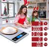 Digital Kitchen Scale 15kg Capacity with 1g Precision, Multi-Unit Conversion (g/kg/lb:oz/ml/fl'oz), TYPEC Rechargeable, Household Baking Food Scale