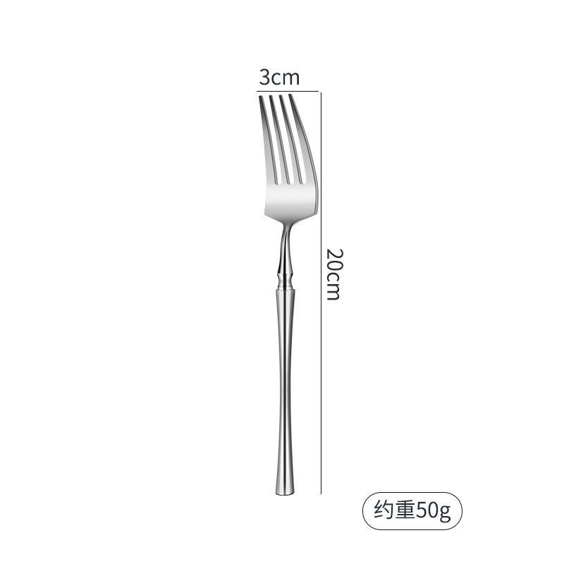 304 stainless steel small waist knife, fork and spoon thickened bright high-end western food steak knife, fork and spoon tableware set