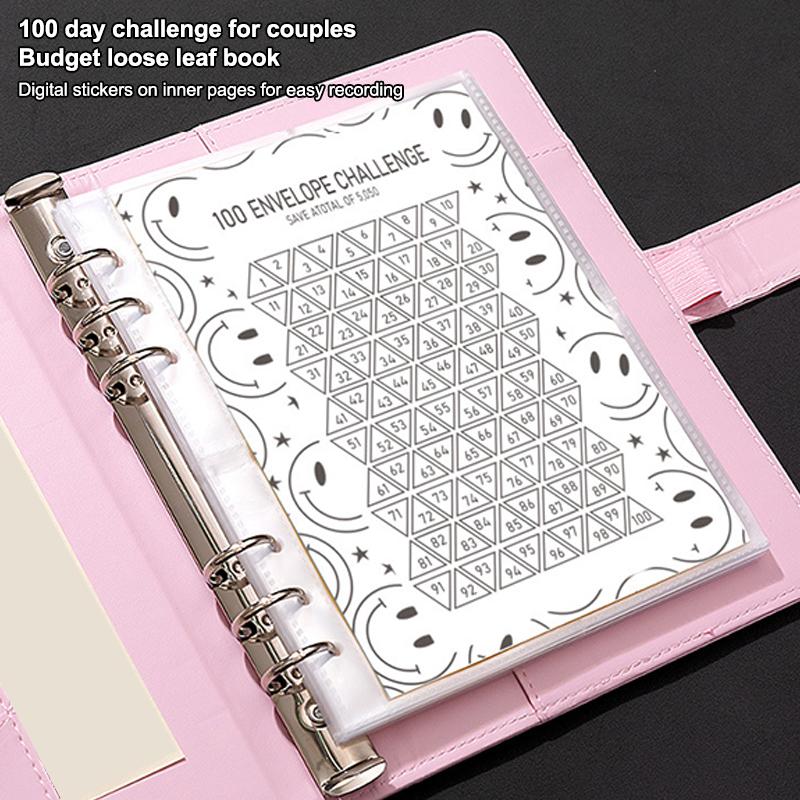 Cash Envelope System Kit With 100 Pockets, Money Savings Reusable Budget Planner For Cash