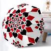 1pc Playing Cards Print Automatic Umbrella | Portable Foldable 8-Rib Manual Open, Cute Birthday & Holiday Gift for Outdoor Yy260107091