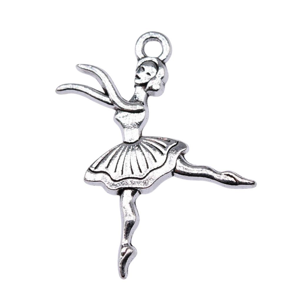 Dancing Boys Charms Girls Pendants For Dance Themed Jewelry Accessories Alloy