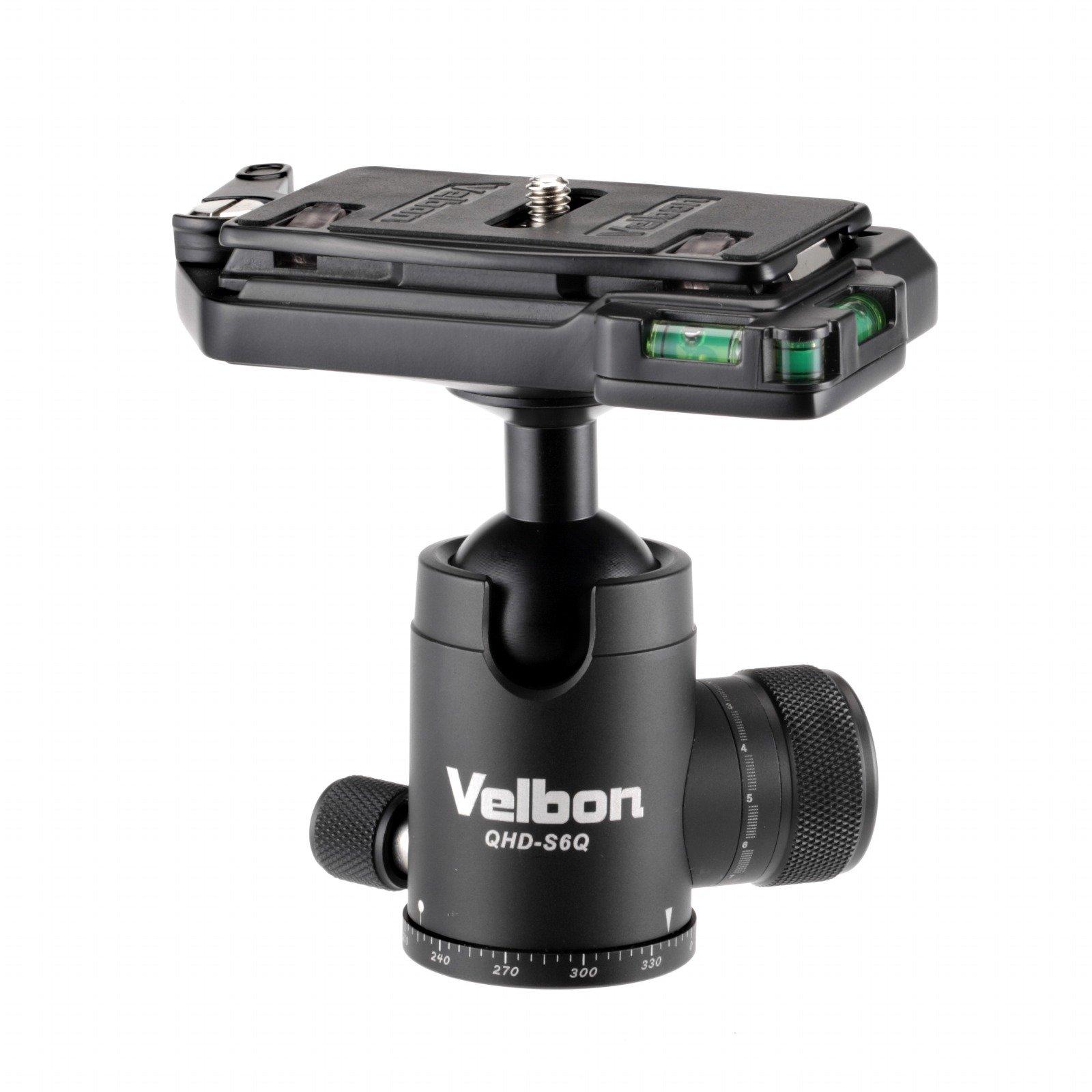 

Velbon Free Head Medium Size Bottom Diameter 42mm Stopper Method Torque Adjustable Quick Shoe Compatible Aluminum 471659 Black QHD-S6Q чорний