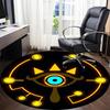 1pc Legend Zelda Symbol Office Round Area Rug, Under Office Chairs Bedroom Living Room Home Decor, Room Decoa1016239