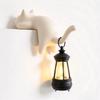 Plastic Cat Wall Hook Light Removable Key Holder New Cat Mini Lantern  Bedroom