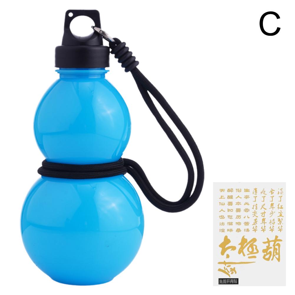 Portable Gourd Water Bottle 750ML Large Capacity Sports Water Bottle With Strap Waist Rope Chinese Retro-Inspired Water Kettle