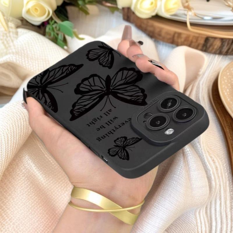 Foreign trade butterfly is suitable for Apple 17Promax mobile phone case iPhone16 Japan and South Korea ins15/14 Europe, America and 13