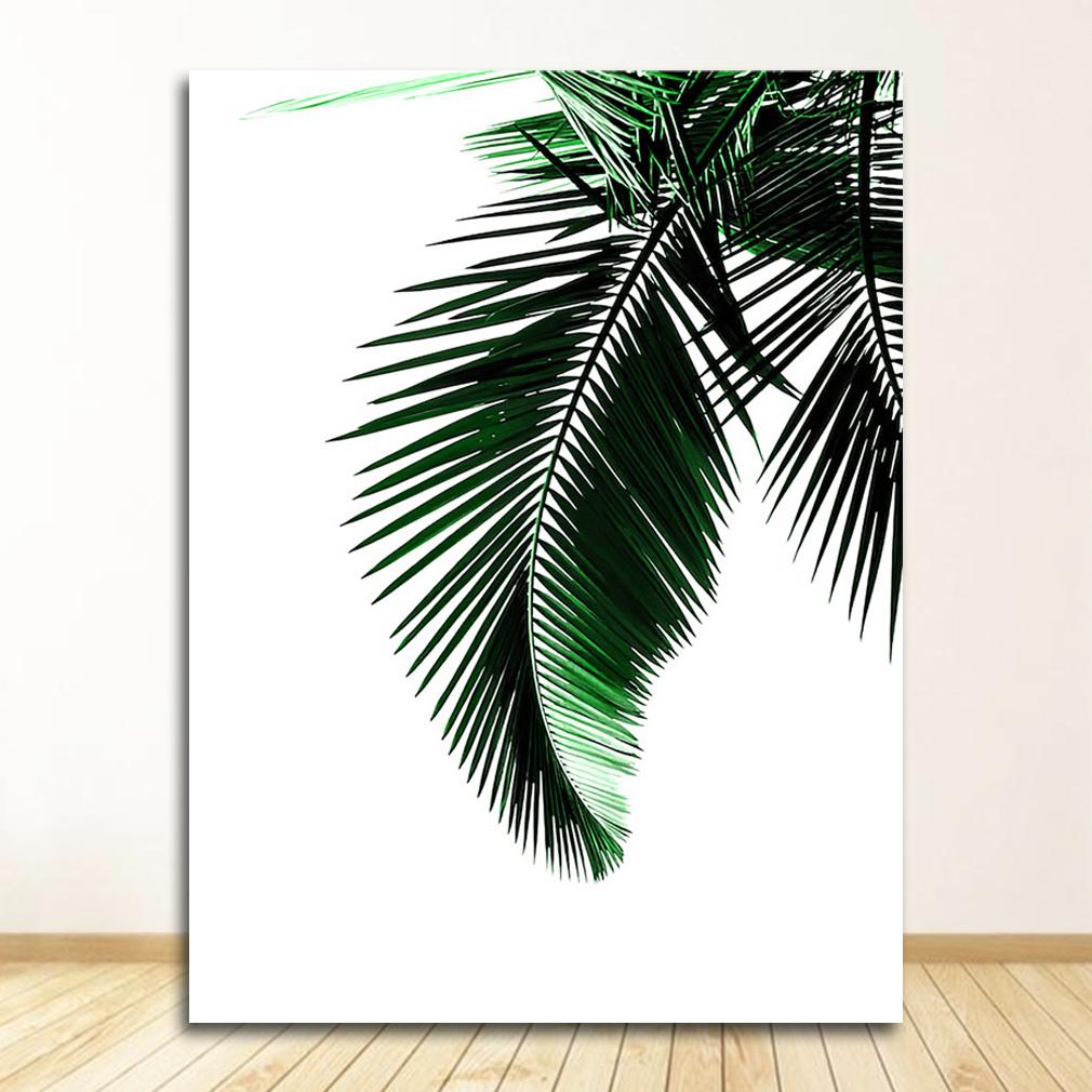 Nordic Posters And Prints Wall Art Picture Home Decoration Fresh Green Cactus Big Tropical Leaves Canvas Painting Plants