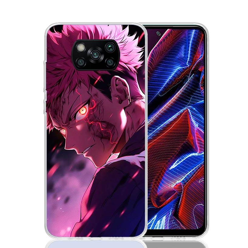 Hot Anime Kaisens Jujutsus Case Phone Cover for Xiaomi Redmi Note 10 9 9S 8 8T 7 5 Pro Mi 12T 11T 10T 9T 12 11 Lite A3 A2 Trend