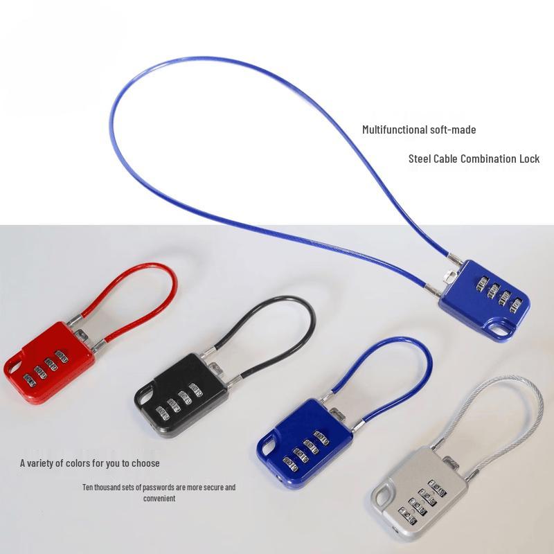 Small Steel Cable Combination Padlock