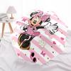 Minnie Mouse Themed Automatic Opening and Closing Umbrella, Brightly Colored 8-rib Portable Umbrella, Suitable for Men and Women, A Perfect Gift for C