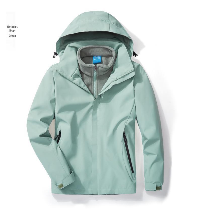 Women's & Men's 3-in-1 Detachable Couple's Jacket: Windproof, Waterproof, Cold-Resistant for Autumn & Winter