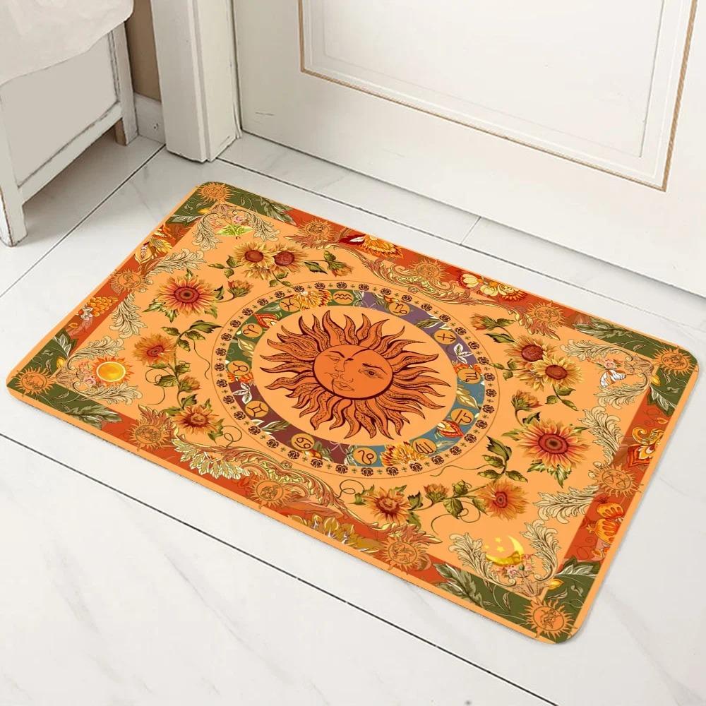 Witch Moon Print Door Mat Decoration Home Bathroom Mat