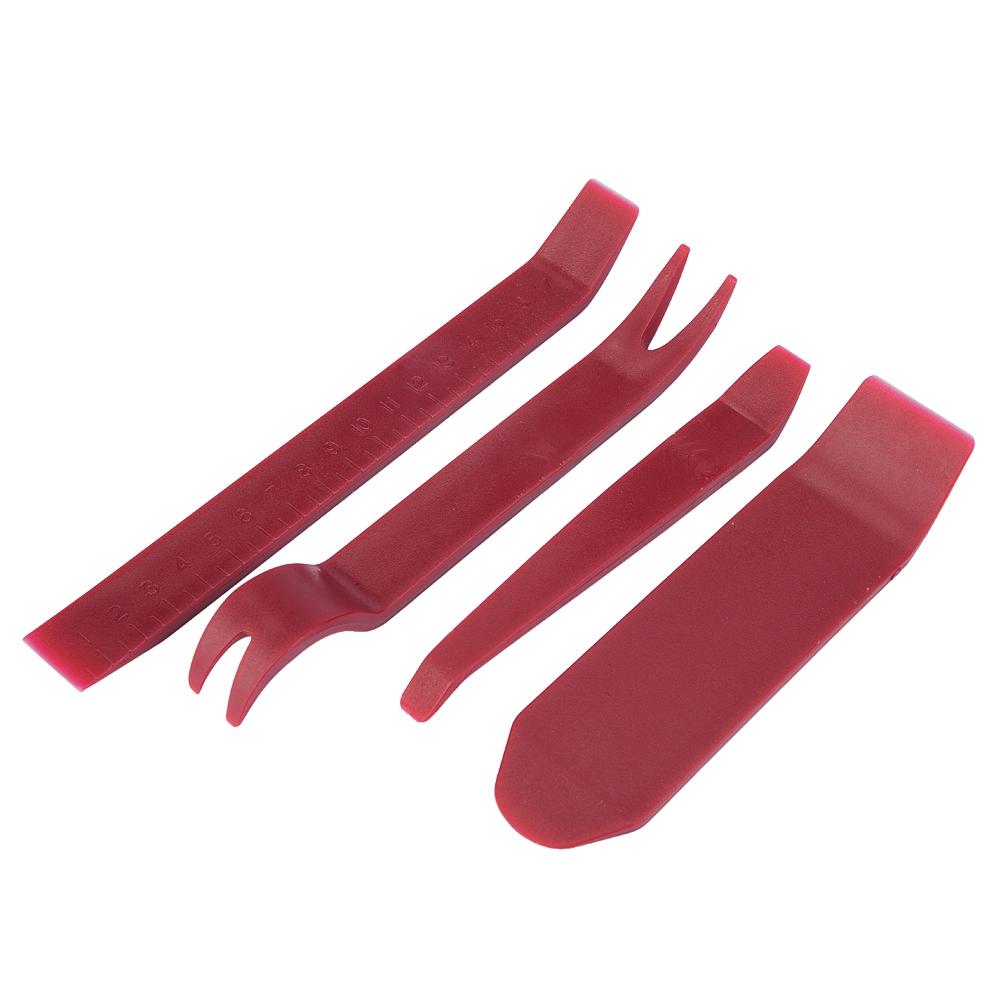 4Pcs Car Stereo Radio Pry Tools Kit Door Clip Panel Dashboard Hand Held Removal Install Tools