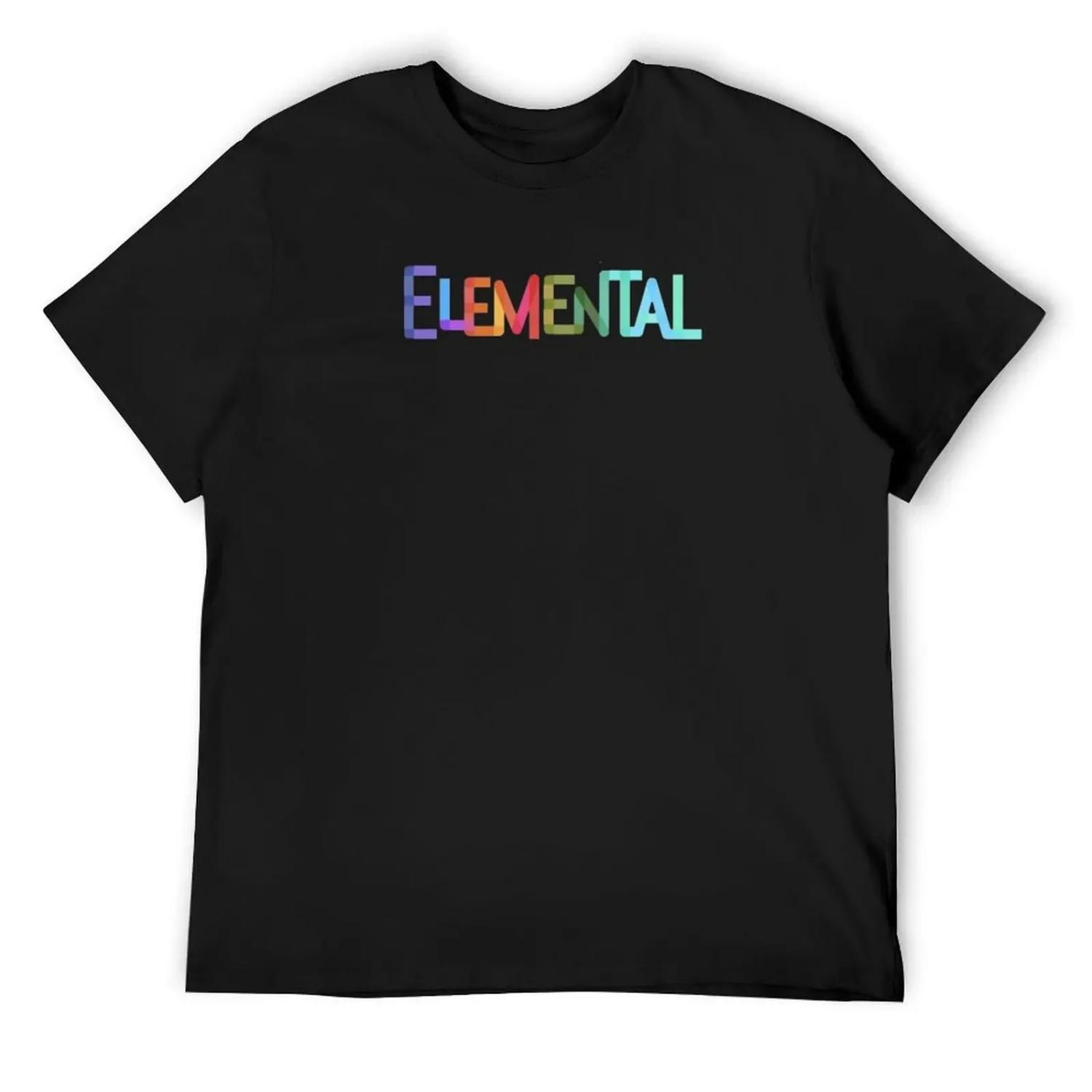 

Elemental T-Shirt graphic tee shirt summer clothes oversized graphic tee vintage graphic tee T-shirts for men cotton S