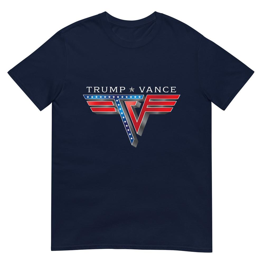 Trump Vance Tv Rocker Logo Vintage Trump Vance 2024 TShirt S