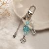 European-American Lucky Four-Leaf Clover & Star Keychain Pendant