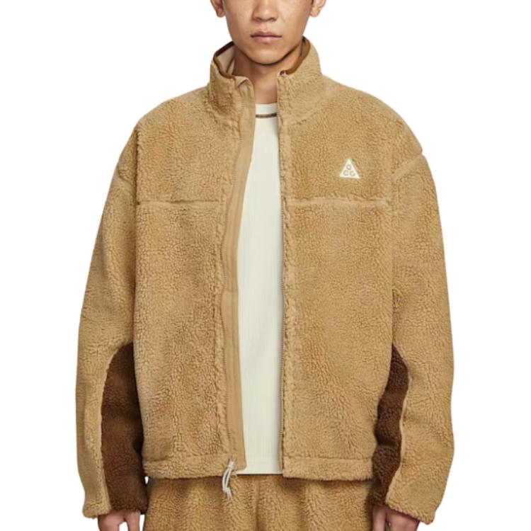 

Nike ACG FW25 Canwell Glacier Therma-FIT ADV Флисовая подкладка Высокий воротник Теплая Свободная посадка Куртка на молнии с длинным рукавом Мужские куртки FV8654-297 XS