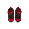 Court Borough Low 2 Suola Antiscivolo Ammortizzazione Resistente all'Abrasione Mid top Scarpe da Skateboard Nero Rosso BQ5453-007