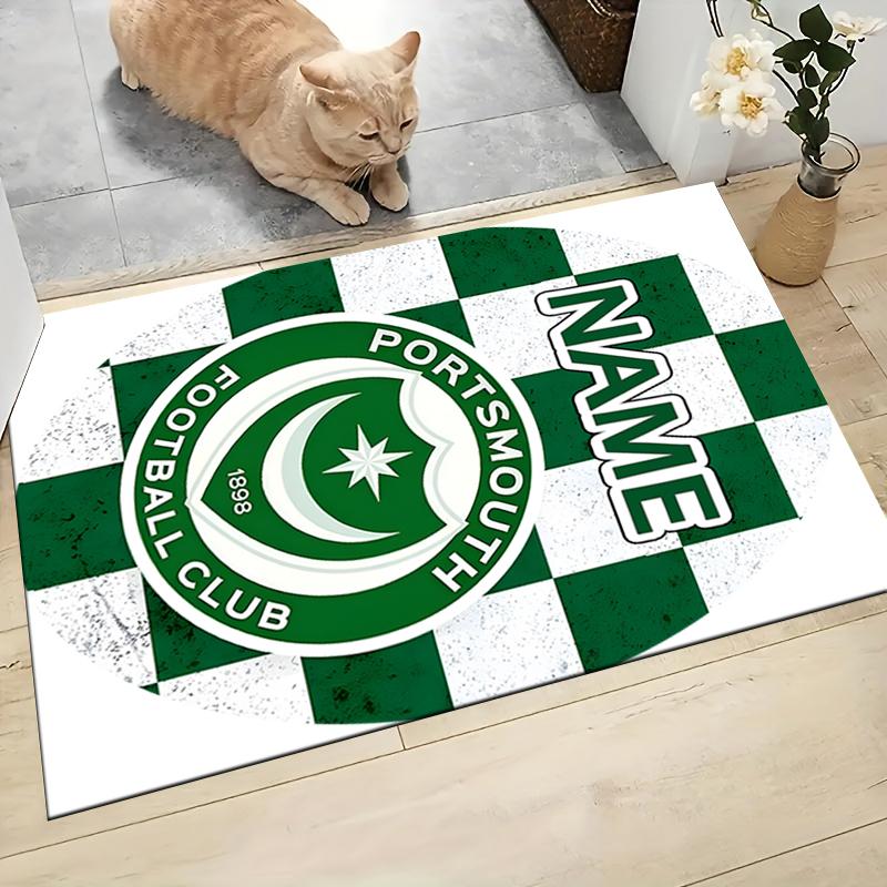 Custom Name Chelsea Heart London Crest Carpet Rug Customizable Soft Washable Anti-Slip Home Living Room Sofa Mats Personalized Rug. 0909238