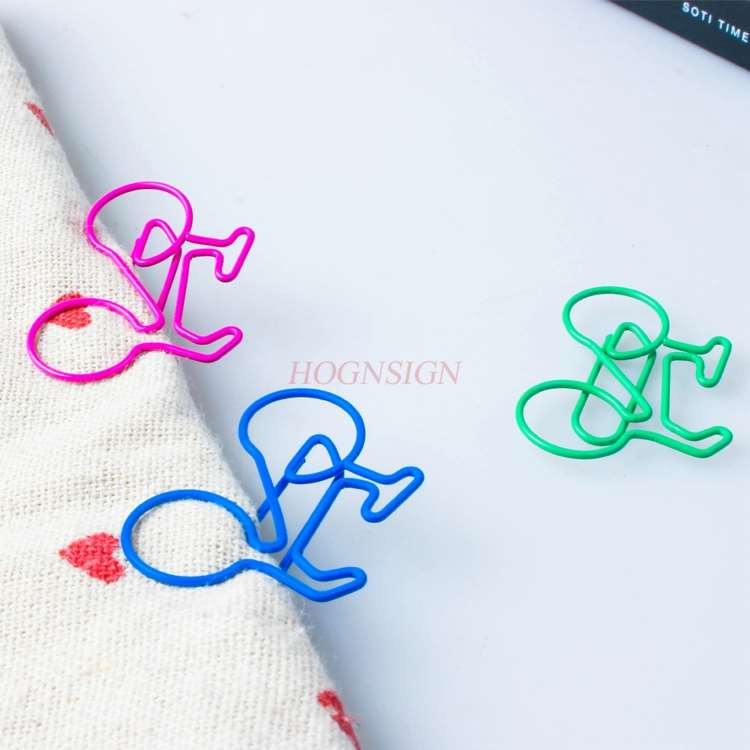 10pcs Bicycle Paper Clip Paper Clip Cute Bookmark Paper Clip Custom Paper Clip Office Clip