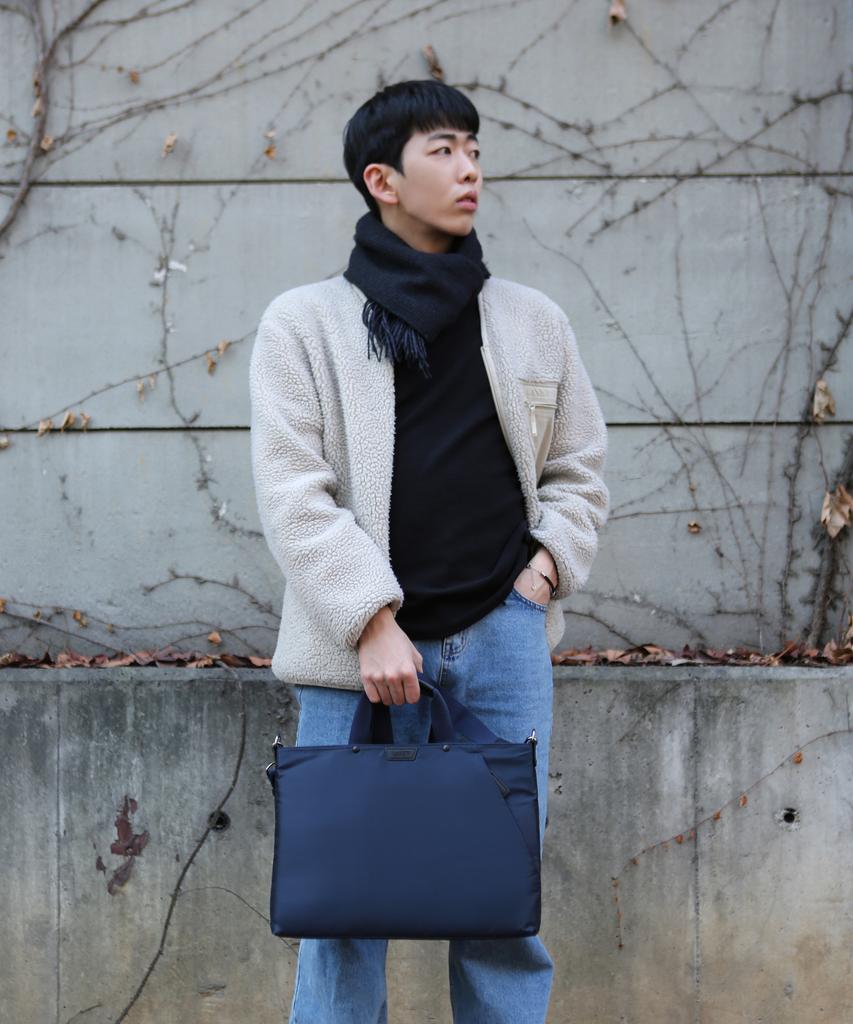 Lancetti Looper Briefcase La-1102212 Navy