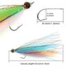 1PC 3D Epoxy Fish Eyes Minnow Streamer Synthetic Fiber Artificial Bait Trout Bass Salmon Bluefish Tarpon Steelhead Fishing Lure