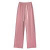 ! European Cotton Lint Sweatpants Women's Autumn and Winter New High-waisted and Thin Drape Casual Pants Knitted Straight Wide-leg Pants