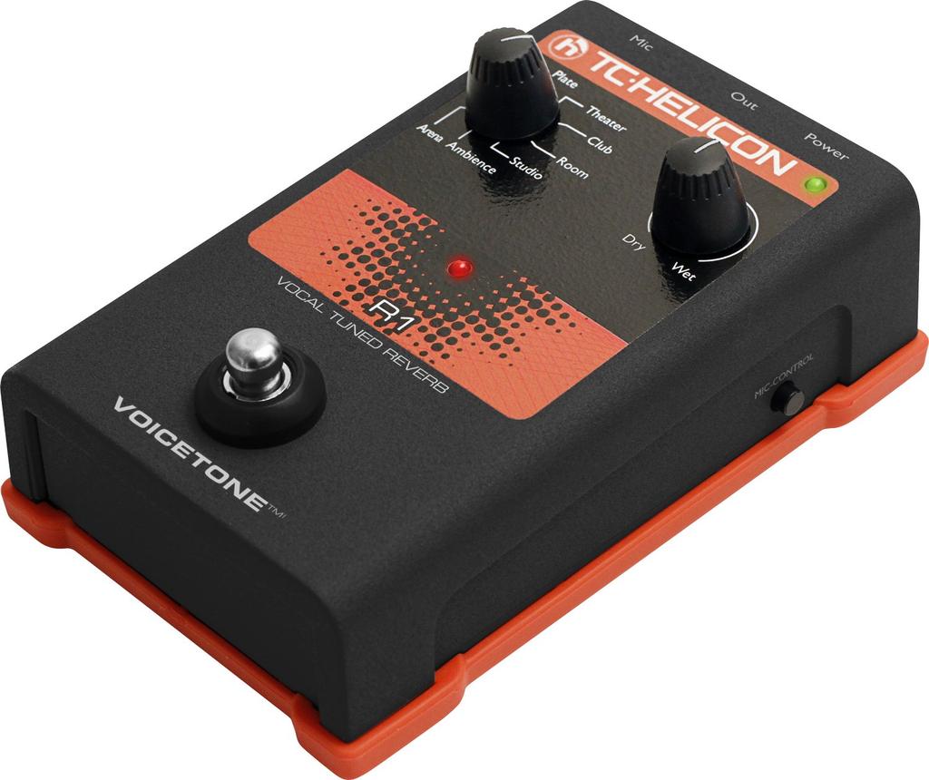 TC HELICON Vocal Reverb Pedal VOICETONE R1