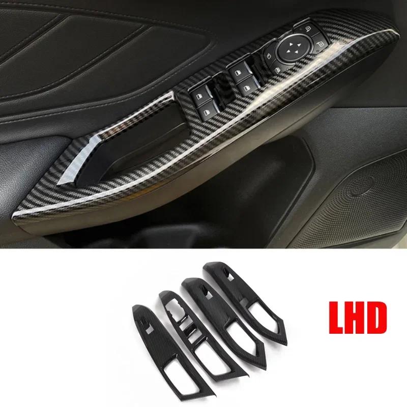 For Ford Focus   2024 Carbon Fiber Interior Accessories Door Armrest Window Lift Button Gear Panle Rear Air Cover Trim