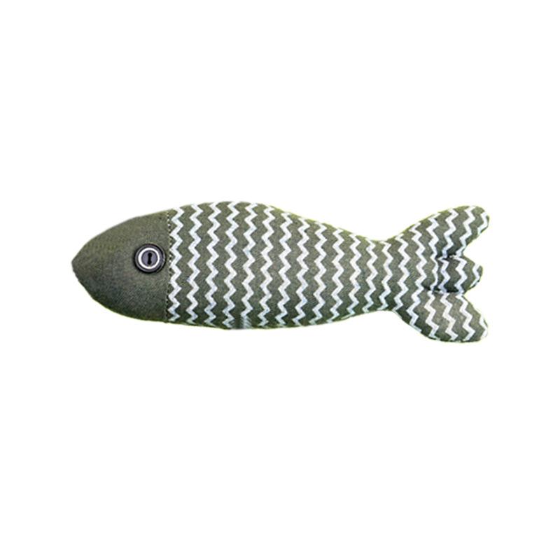 Cat Toys Cat-teasing Linen Fish for Self-entertainment and Boredom Cat-mint Fish for Biting Cat-teasing Sticks Simulated Mint Fish Pet Toys
