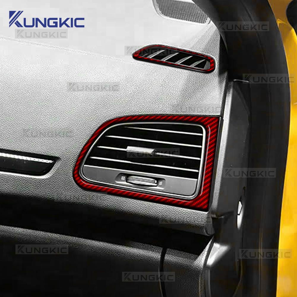 Real Soft Carbon Fiber Sticker For Renault Megane 4 2016 2017 2018 2019 2020 2025 2025 2025-2025 Car Center Console Air Outlet
