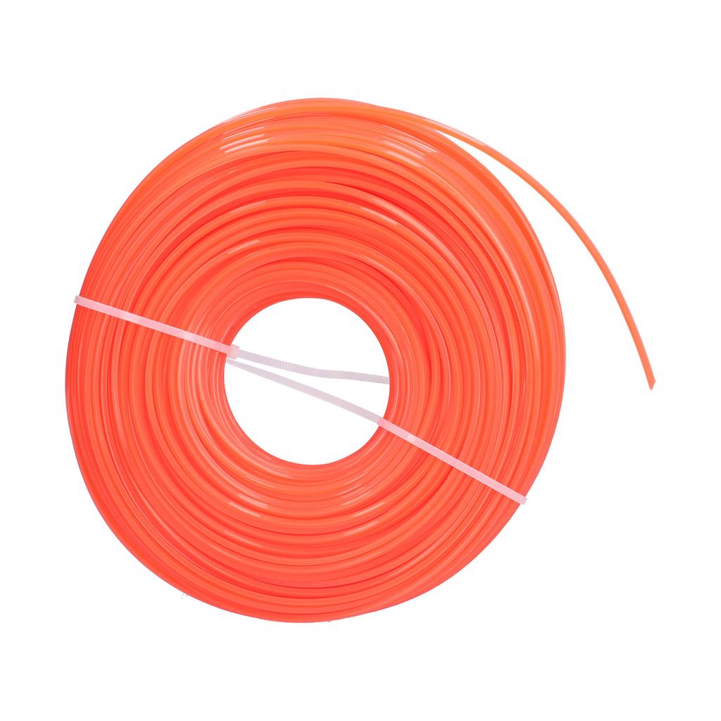 100m Trimmer Cord 2.4mm Square Nylon Cord Gasoline Brush Cutter Cord Replacement Part