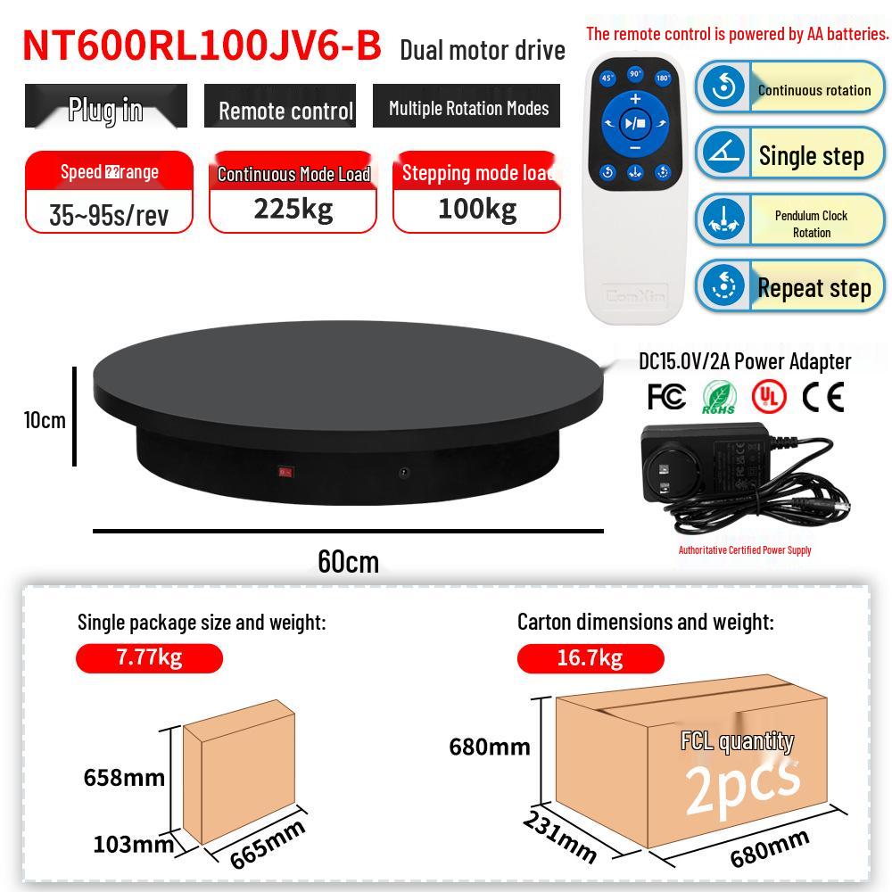 Remote-Controlled Rotating Display Stand for Photography and Jewelry