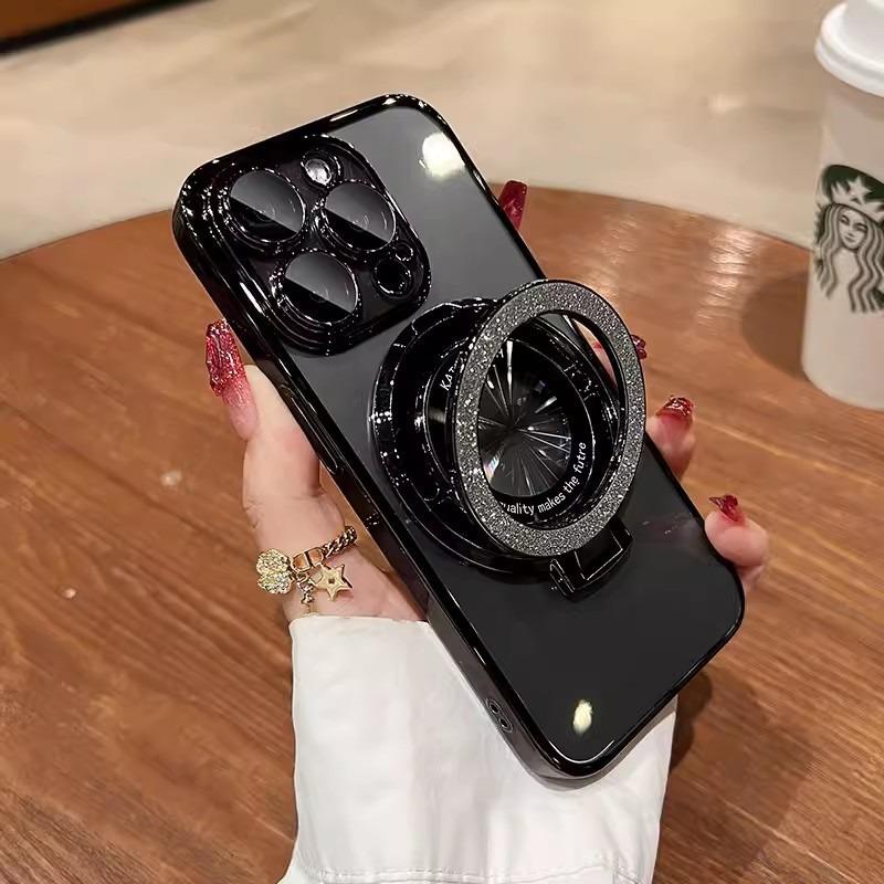 

Applicable To Apple 16 Mobile Phone Case Magnetic Flashing Powder Bracket 14ProMax Electroplated Transparent IPhone 13 Gradient Soft Sleeve iPhone 13 Pro Max