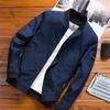 Spring Autumn Men's Korean Slim Fit Jacket Teenagers Solid Color Plus Size Casual Outerwear