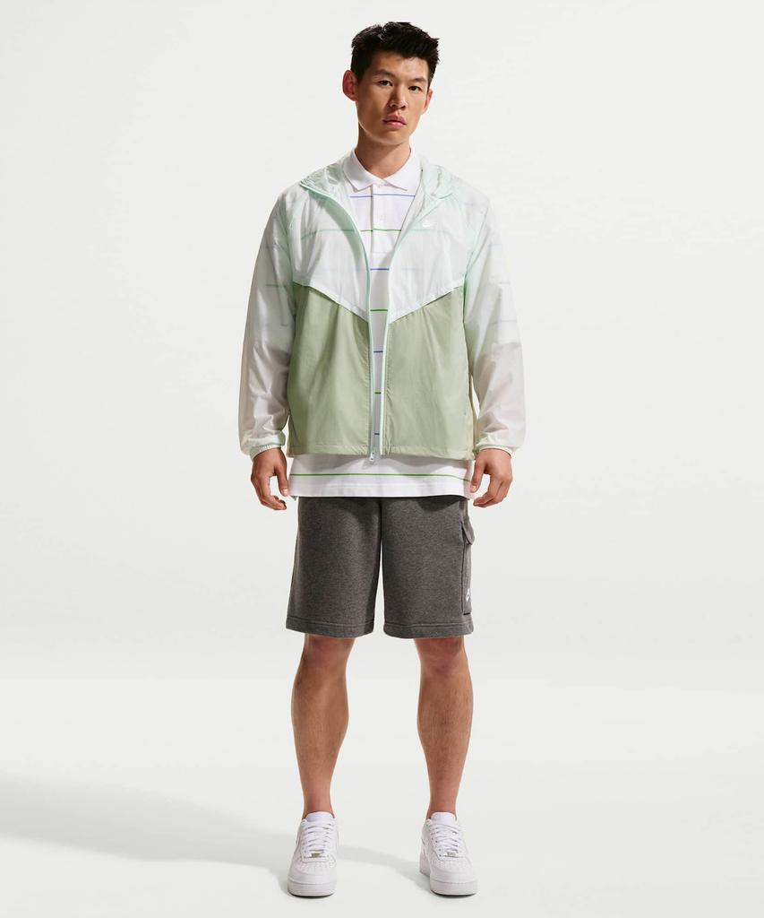 Nike Windrunner Unlined Full-Zip Uv Jacket M - Barely Green:Jade Horizon:White / Io9628-394