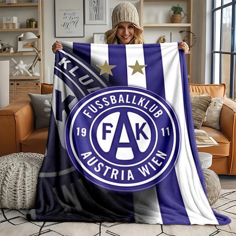 FK Austria Vienna Ultra Soft Flannel Throw Blanket Warm Cozy Blanket for Bed Couch or outdoor best gift