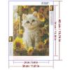5d DIY Diamond Painting Cross Stitch Cute Cat Sunflower Diamond Embroidery Mosaic Full Round Drill Home Decor
