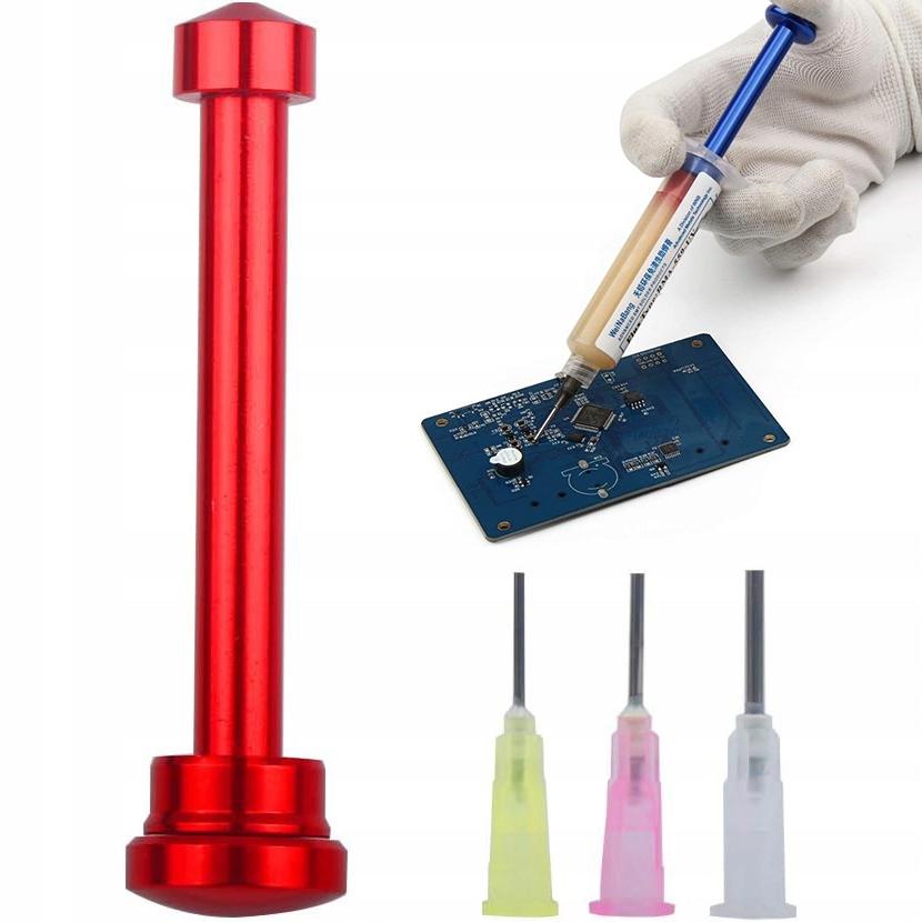 

Rosfix Metalowy Wyciskacz do Fluxu – Precyzyjne Dozowanie Pasty Lutowniczej | Wysoka Jakość Aluminium | 3 Igły Dozownicze